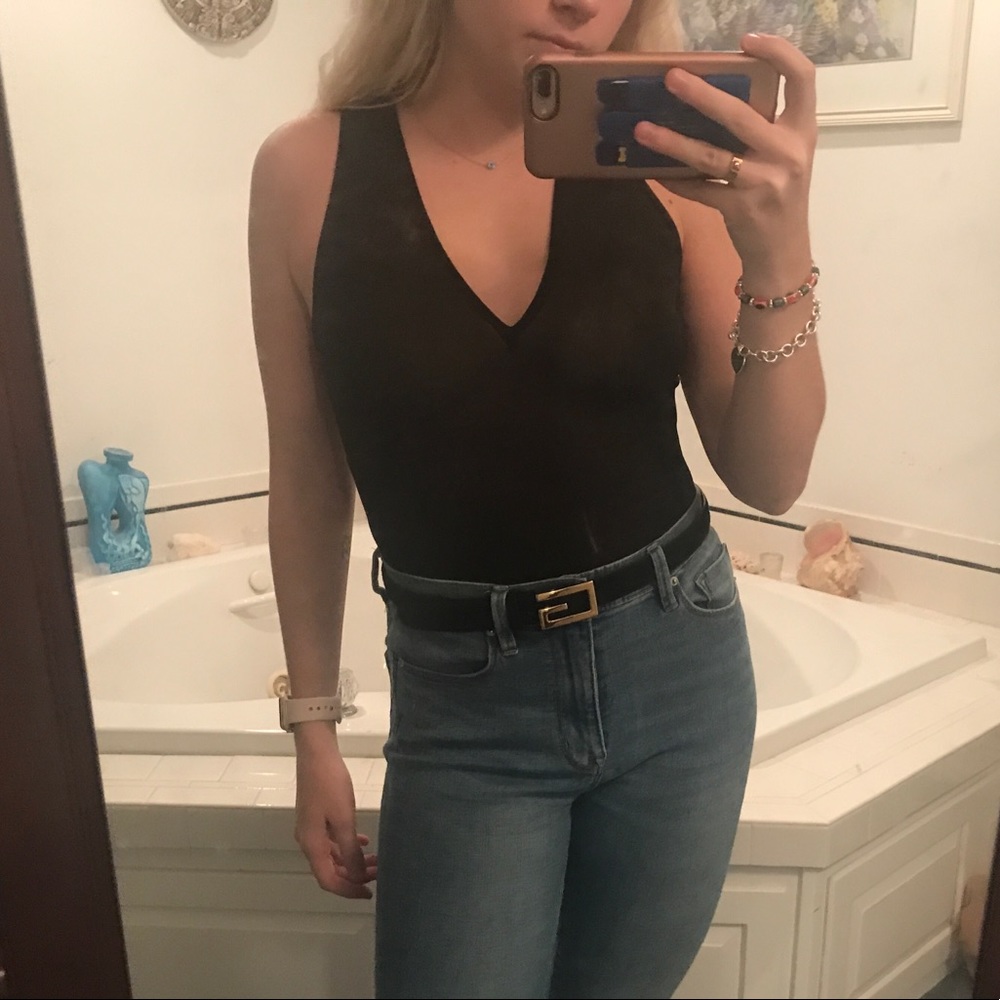 DNKY Black bodysuit